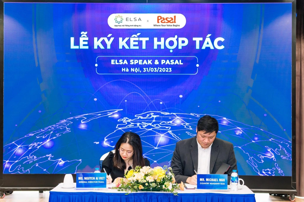 Pasal ký kết hợp tác cùng ELSA tích hợp công nghệ trí tuệ vào chương trình đào tạo IELTS