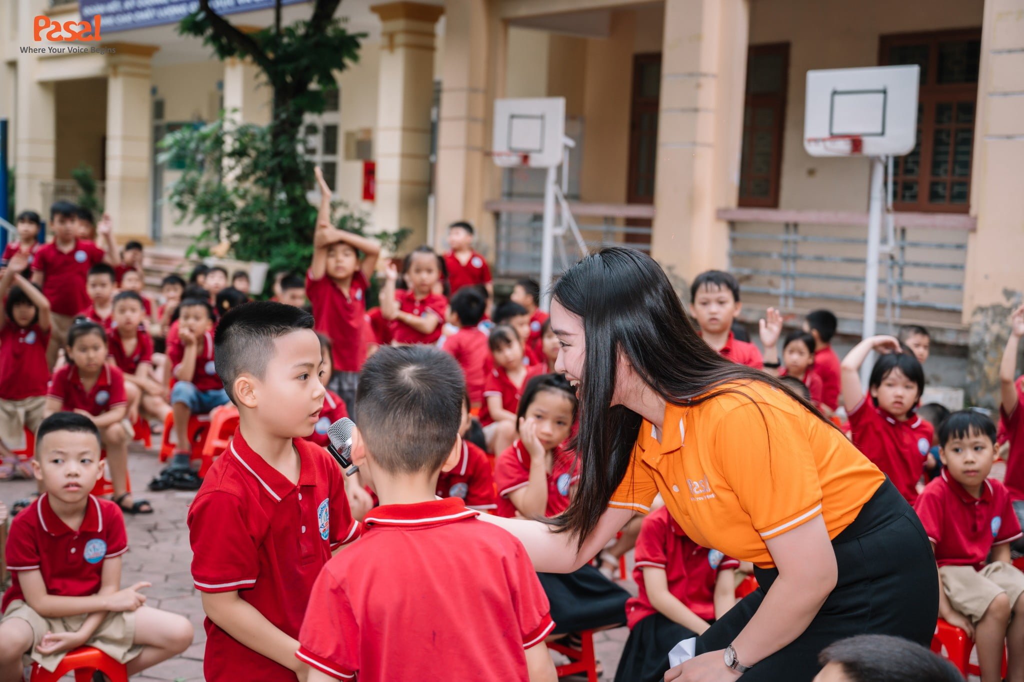 CHƯƠNG TRÌNH GIAO LƯU TIẾNG ANH CÙNG PASAL TẠI TRƯỜNG TIỂU HỌC NGUYỄN THỊ MINH KHAI