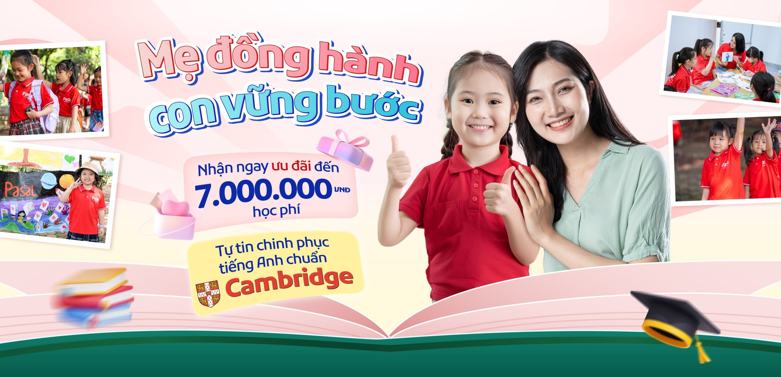 Mẹ đồng hành, Con vững bước – Ưu đãi 30% TẤT CẢ Khóa học Tiếng Anh trẻ em