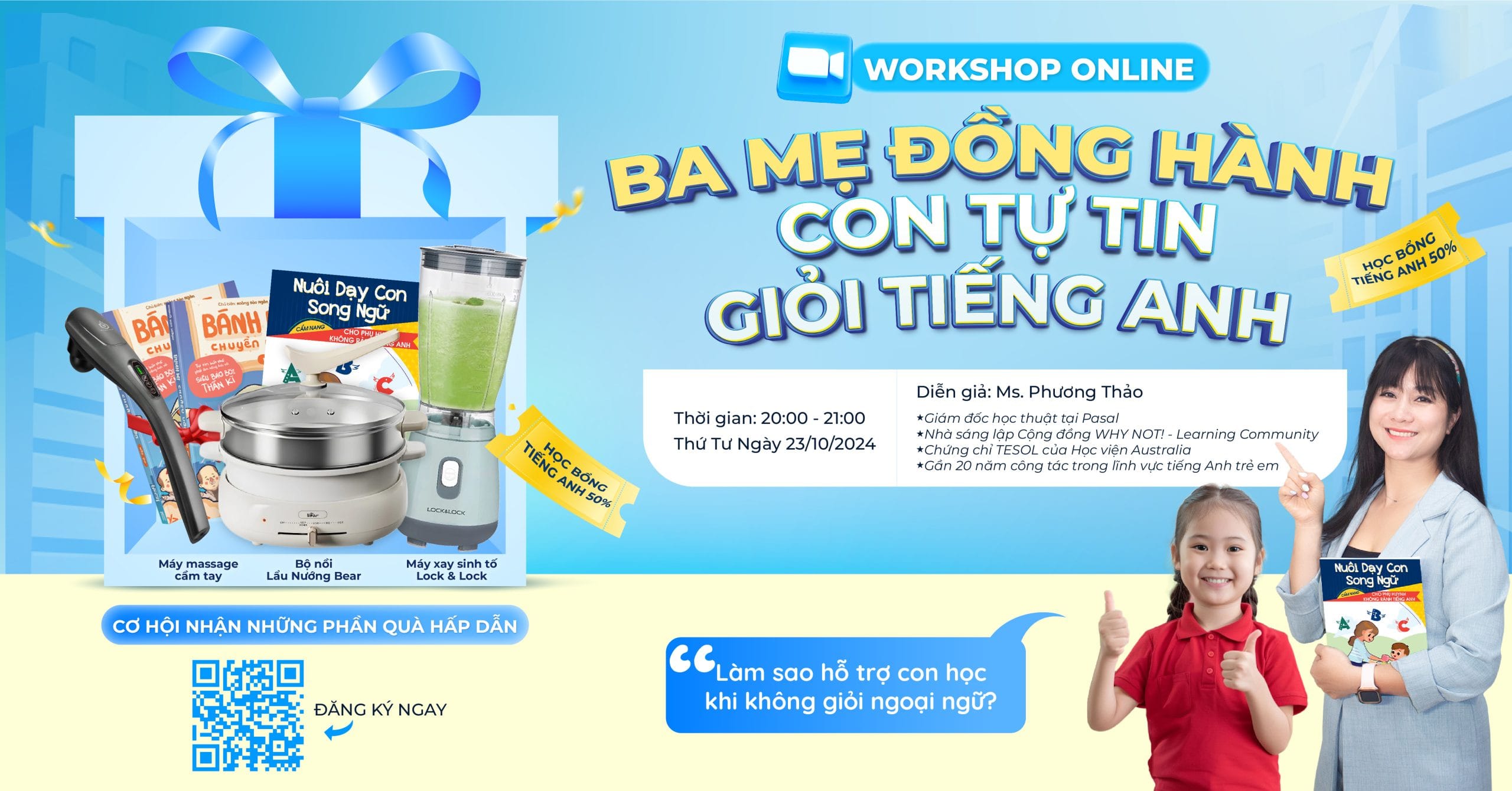 Ba mẹ đồng hành – Con tự tin giỏi tiếng Anh